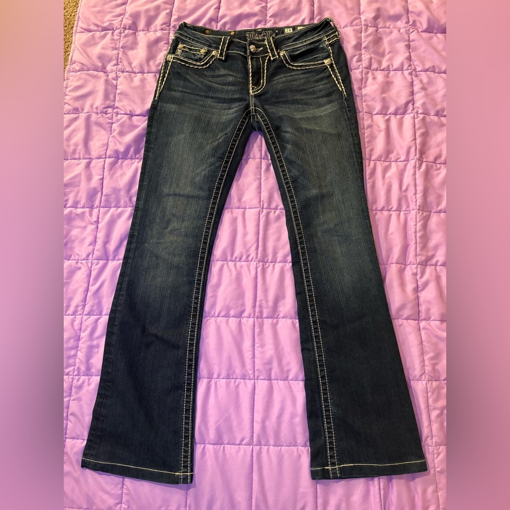 Miss me jeans Cleo Stitched Low Rise Bootcut Jean - Picture 3 of 7
